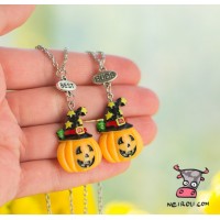 Кулон для двоих друзей "Best Buds. Halloween. Цена за набор